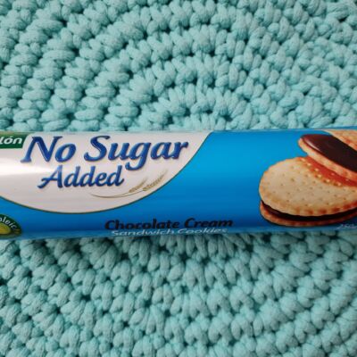 Sandwich sušenky s čokoládovou náplní Sugar Free Gullón 250 g „Disko“