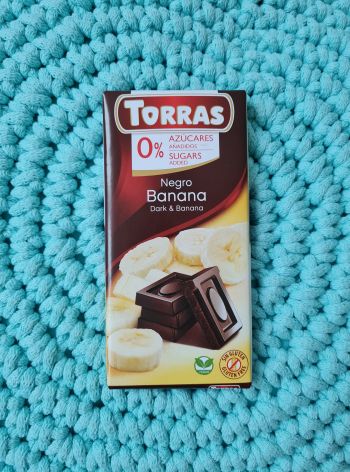 Čokoláda hořká bez přidaného cukru BANÁN 75 g – Torras