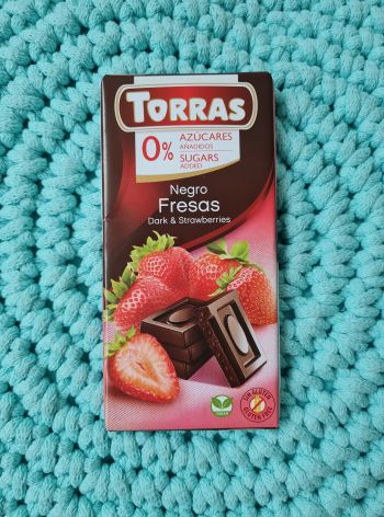 Čokoláda hořká bez přidaného cukru JAHODA 75 g – Torras