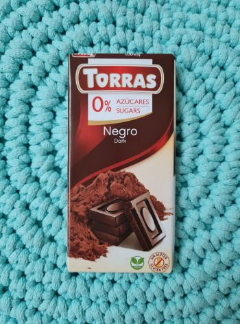 52% tmavá čokoláda bez přidaného cukru 75 g – Torras