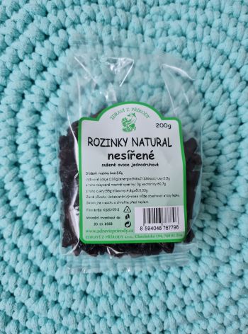 Rozinky natural nesířené 200 g