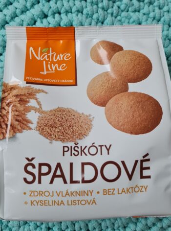 Piškoty špaldové 120 g – Natureline/ Hamánek