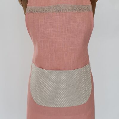 Kuchyňská zástěra VIVI pink-nature dots