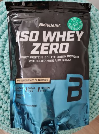 Proteinový prášek Iso Whey Zero (bílá čokoláda) 500 g – BioTechUSA