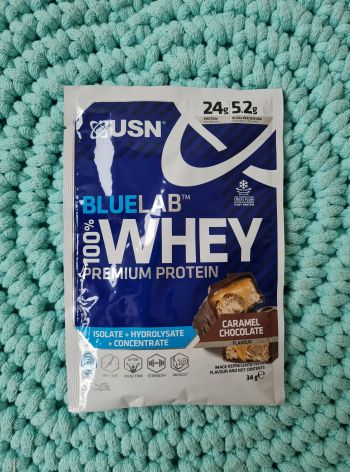 Proteinový prášek syrovátkový (caramel chocolate) 34 g – USN