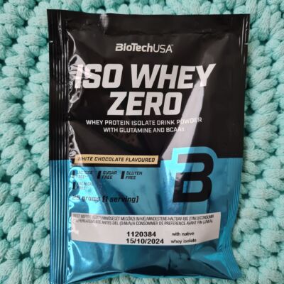 Proteinový prášek Iso Whey Zero (bílá čokoláda) vzorek 25 g – BioTechUSA