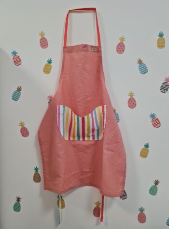 Kuchyňská zástěra VIVIcolour pink/proužky