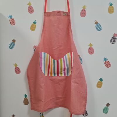 Kuchyňská zástěra VIVIcolour pink/proužky