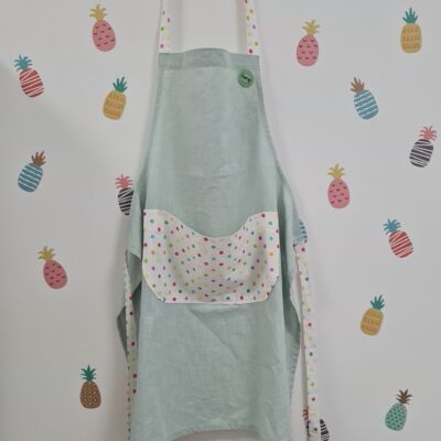 Kuchyňská zástěra VIVIcolour mint/puntíky