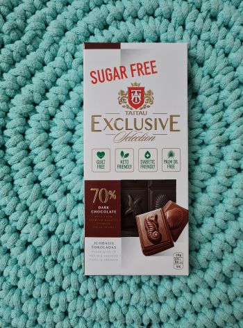 Exclusive Selection Hořká čokoláda 70% (bez přidaného cukru, s erythritolem) 100 g – Taitau