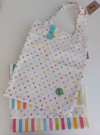 VIVIfood bag – puntíky (motiv kuchařky Zdravě kdykoliv a kdekoliv)