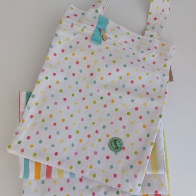 VIVIfood bag – puntíky (motiv kuchařky Zdravě kdykoliv a kdekoliv)