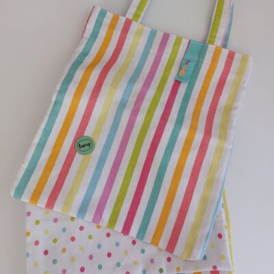 VIVIfood bag – proužky (motiv kuchařky Lehce kdykoliv a kdekoliv)