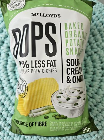 Red BOPS (sour cream&onion) pečené brambůrky 85 g – Organique