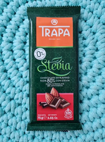 Čokoláda se stévií (hořká 80%) 75 g – Trapa