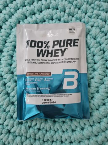 Proteinový prášek 100% pure Whey (chocolate) 28 g – BioTechUSA