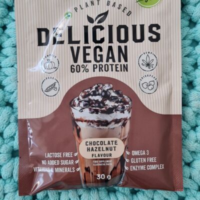 Delicious vegan protein (čokoláda/oříšek) 30 g – Nutrend