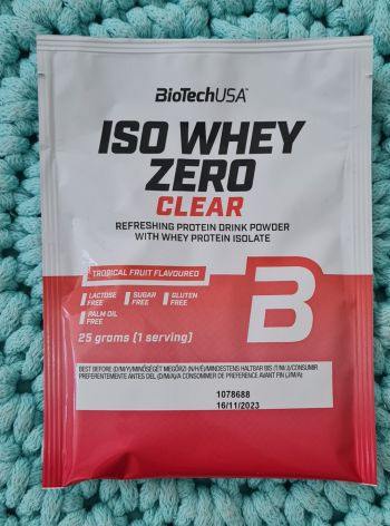 Iso whey zero protein CLEAR (tropical fruit) 25 g – BiotechUSA