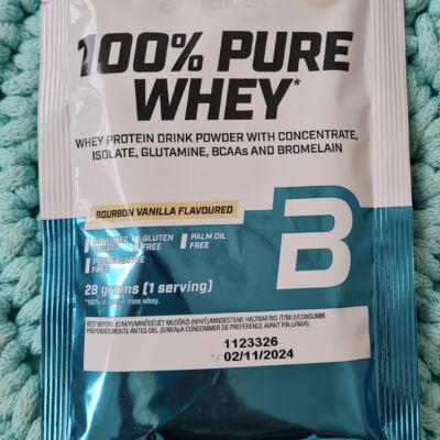 Proteinový prášek 100% pure Whey (bourbon vanilla) 28 g – BioTechUSA