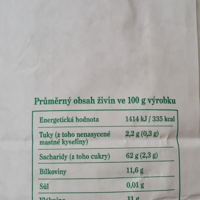 Mouka pšeničná celozrnná jemně mletá 1 kg