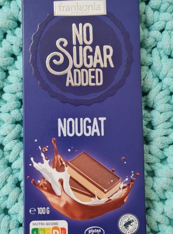 Nugátová čokoláda bez přidaného cukru 100 g – Frankonia