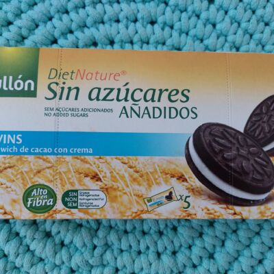 Plněné sušenky bez přidaného cukru Twins 210 g (5x 42 g) – Gullón