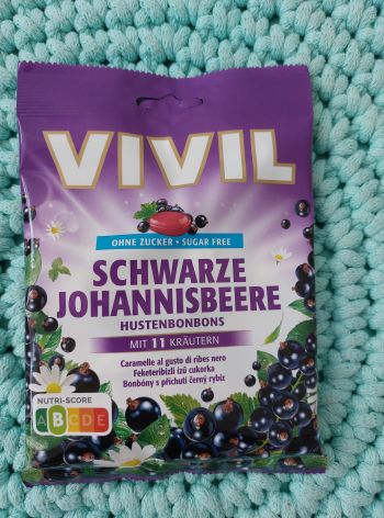 VIVIL bonbony černý rybíz 60 g – sugar free