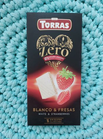 ZERO Bílá čokoláda & jahoda 125 g – Torras