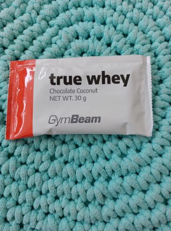 True whey protein (čoko – kokos) 30 g – GymBeam