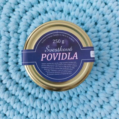 Švestková povidla bez přidaného cukru 250 g – Netopil