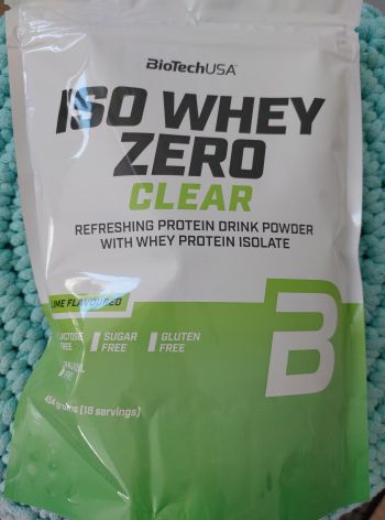 Iso whey zero protein CLEAR (lime) 454 g – BiotechUSA