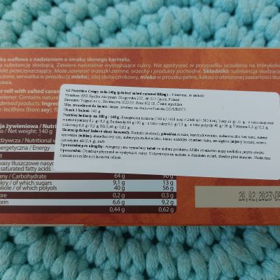 Crispy rolls (salted caramel) 140 g – AllNutrition (SLEVA! Min. trvanlivost konec května 2023)