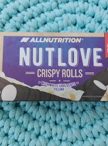 Crispy rolls (white choco) 140 g – AllNutrition (SLEVA! Min. trvanlivost březen-duben 2023)