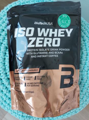 Proteinový prášek Iso Whey Zero (cafe latte) 500 g – BioTechUSA