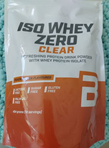 Iso whey zero protein CLEAR (peach tea) 454 g – BiotechUSA