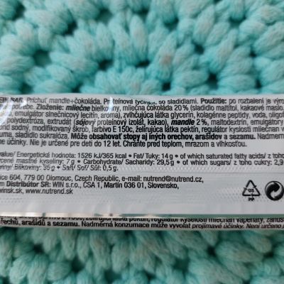 Qwizz Protein Bar 60 g (mandle-čokoláda) – Nutrend