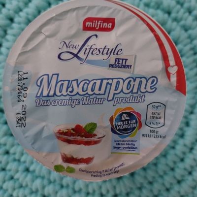 Mascarpone light NewLifestyle 500 g – Milfina (JEN OSOBNÍ ODBĚR)