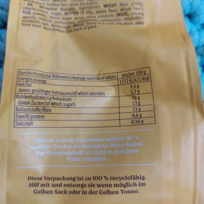 Mini máslové sušenky se sníženým obsahem cukru 125 g – Leibniz