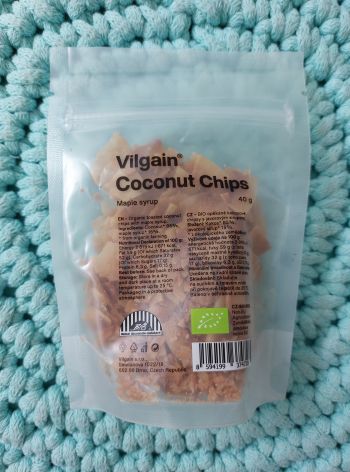 Kokosové chipsy JAVOROVÝ SIRUP 40 g – Vilgain
