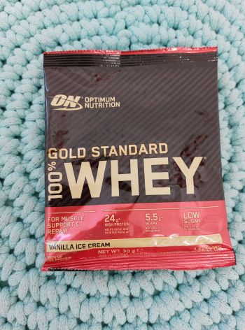 Vzorek proteinu 100% Whey Gold Standard – Optimum Nutrition 30 g (vanilková zmrzlina)