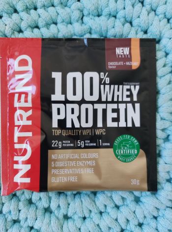 100% Whey Protein 30 g vzorek (ČOKOLÁDA&OŘÍŠEK) – Nutrend