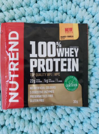 100% Whey Protein 30 g vzorek (MANGO&VANILKA) – Nutrend