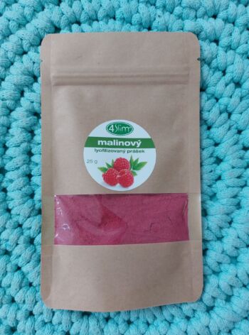 Malinový lyofilizovaný (=sušený mrazem) prášek 25 g – 4Slim
