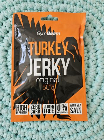 Sušené krůtí maso TURKEY JERKY 50 g – GymBeam