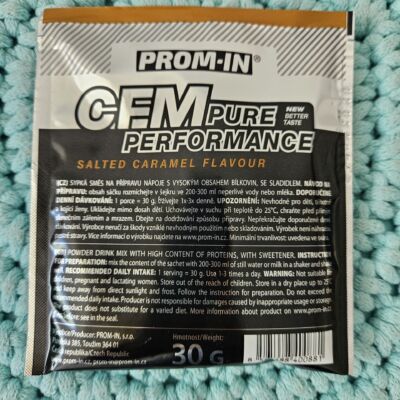 Proteinový prášek CFM (salted caramel) 30 g vzorek – Prom-in
