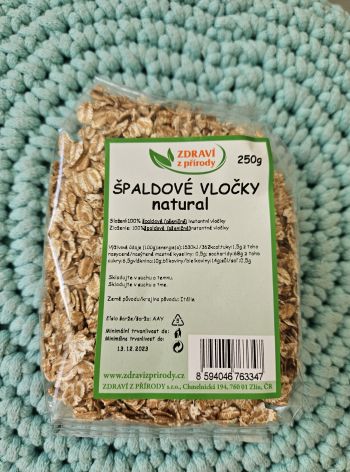 Špaldové vločky natural celé 250 g