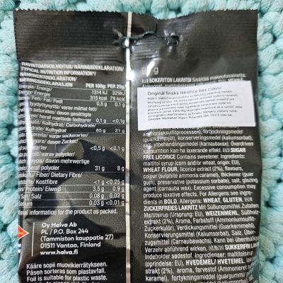 Lékořice original finská bez cukru  90 g