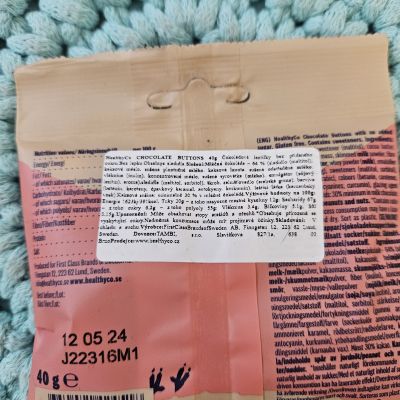 Chocolate Buttons 40 g (lentilky bez přidaného cukru) – HealthyCo