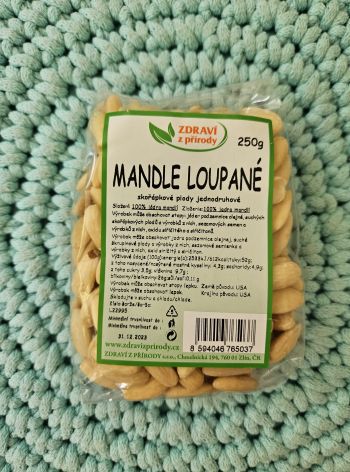 Mandle loupané 250 g