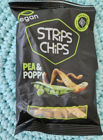 Strips Chips Hrách a mák 80 g (bez lepku, vysoký obsah rostlinných bílkovin)